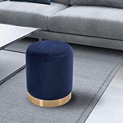 Sale Photo Thumbnail #155: Navy blue w gold ottoman (2)