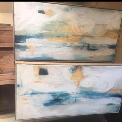 Sale Photo Thumbnail #213:  Soft focus - Acrylic on canvas 30 x 50x 2”