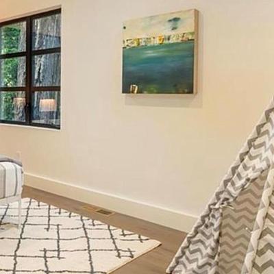 Sale Photo Thumbnail #218: Ocean 24x24x 2” oil on wood panel