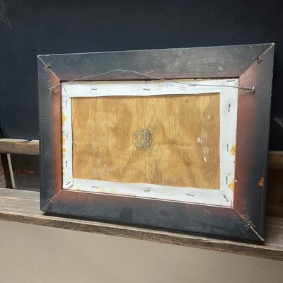 Framed Print White Star Line's RMS Olympic Ocean Liner signed ESC / ONP USA stamped on back