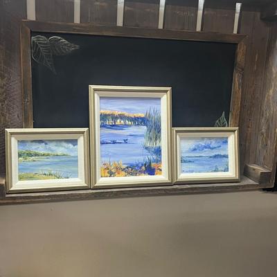 Michelle Martin McDulin Professional Artworks, "Bayou Blue" Seabrook Texas / Ohio Artist