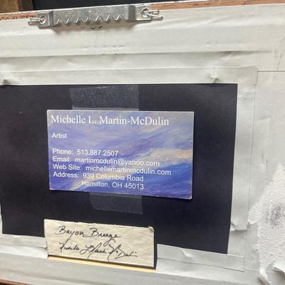 Michelle Martin McDulin Professional Artworks, "Bayou Blue" Seabrook Texas / Ohio Artist