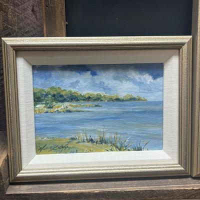 Michelle Martin McDulin Professional Artworks, "Bayou Blue" Seabrook Texas / Ohio Artist