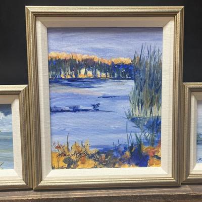 Michelle Martin McDulin Professional Artworks, "Bayou Blue" Seabrook Texas / Ohio Artist