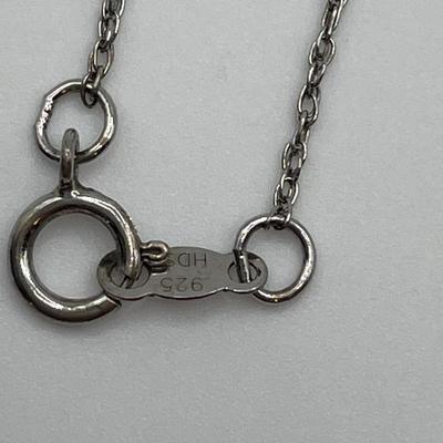 Black onyx and sterling necklace