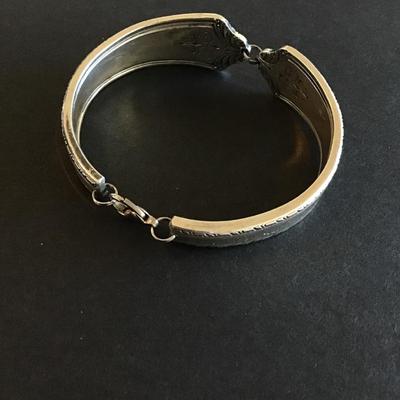 Sale Photo Thumbnail #141: Vintage hand made silver plated spoon bracelet Please see attached photos