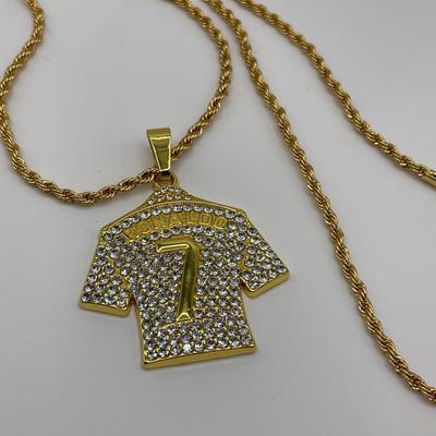 Ronaldo jersey pendant necklace