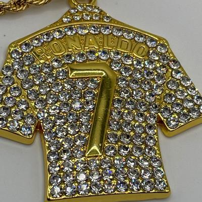 Ronaldo jersey pendant necklace