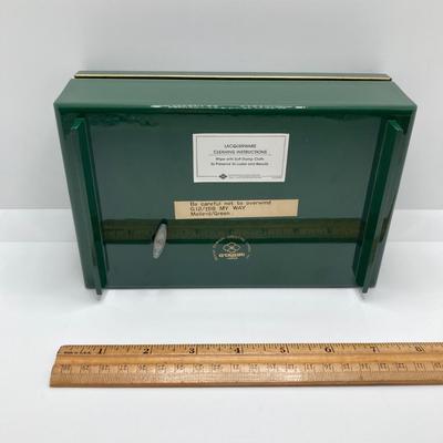 LOT 29: Vintage Otagiri Japan Gibson Mallard / Green Music Box, Collection of Pins (Avon / Irish Pins, King Bling Necklace, Cufflinks and...