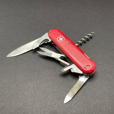LOT 30: Vintage Wenger Delemont Switzerland Folding Pocket Utility Knife