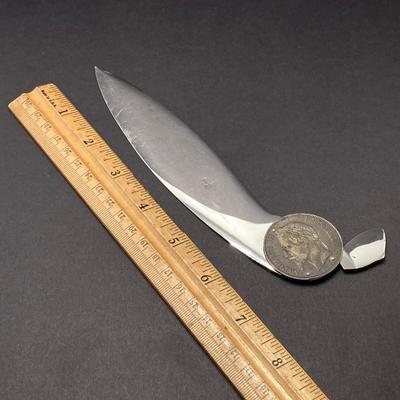 LOT 31: Napoleon III Empereur 1870 Empire Francais 5 F Coin Letter Opener Paper Knife