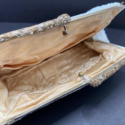 LOT 33: Vintage Hand Beaded Made in Hong Kong Clutch Bag, Victoria's Secret BARE Eau De Farfum 1.7 fl oz Bottle and Pure Instinct...