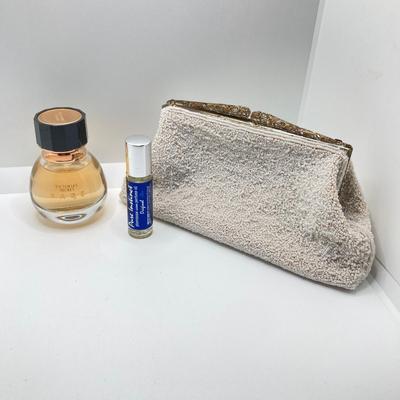 LOT 33: Vintage Hand Beaded Made in Hong Kong Clutch Bag, Victoria's Secret BARE Eau De Farfum 1.7 fl oz Bottle and Pure Instinct...