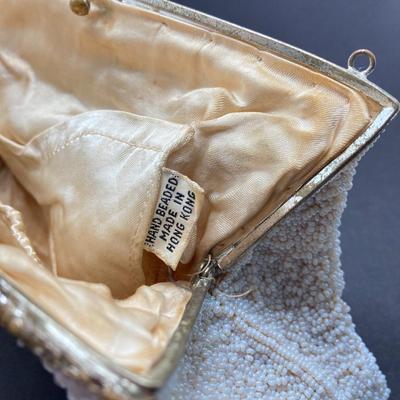 LOT 33: Vintage Hand Beaded Made in Hong Kong Clutch Bag, Victoria's Secret BARE Eau De Farfum 1.7 fl oz Bottle and Pure Instinct...