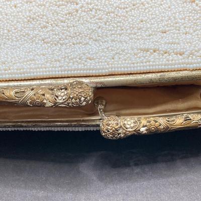 LOT 33: Vintage Hand Beaded Made in Hong Kong Clutch Bag, Victoria's Secret BARE Eau De Farfum 1.7 fl oz Bottle and Pure Instinct...