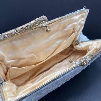 LOT 33: Vintage Hand Beaded Made in Hong Kong Clutch Bag, Victoria's Secret BARE Eau De Farfum 1.7 fl oz Bottle and Pure Instinct...