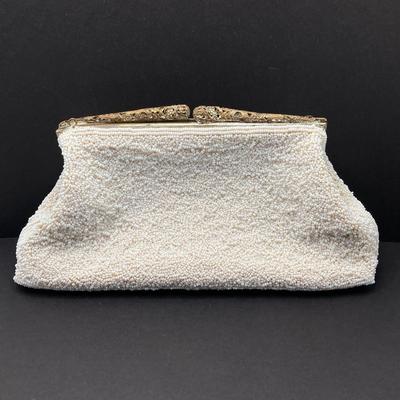 LOT 33: Vintage Hand Beaded Made in Hong Kong Clutch Bag, Victoria's Secret BARE Eau De Farfum 1.7 fl oz Bottle and Pure Instinct...