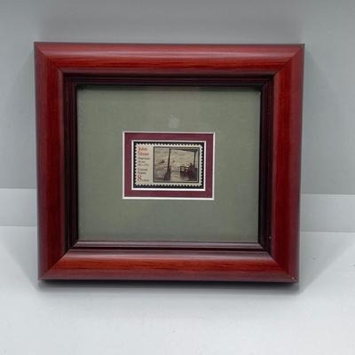 LOT 34: Vintage Collection - 1999 State Quarters, Framed John Sloan 8 Cent Stamp, Vernco Folding Letter Opener / Knife, 1 Cent Stamps,...