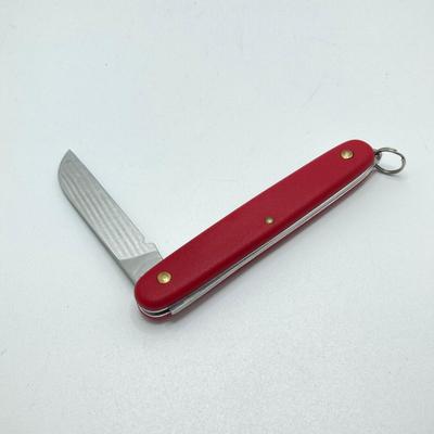 LOT 36: Vintage Victorinox Swiss Made Single Blade Folding Utility Knife, Pair of Sheffield Folding Knives, Columbia Folding Utility Tool...