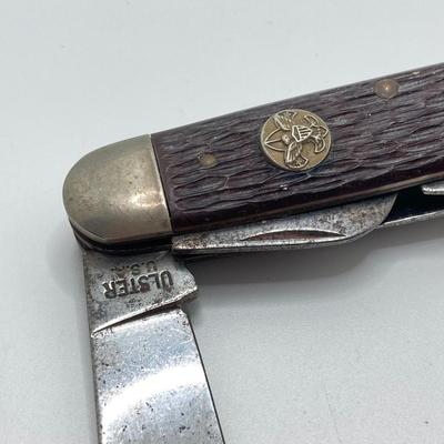 LOT 37: Antique / Vintage Pocket Knives - German Made A.W. Bradshaw & Sons and Ulster U.S.A. Scout
