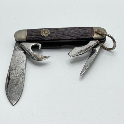 LOT 37: Antique / Vintage Pocket Knives - German Made A.W. Bradshaw & Sons and Ulster U.S.A. Scout