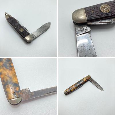 LOT 37: Antique / Vintage Pocket Knives - German Made A.W. Bradshaw & Sons and Ulster U.S.A. Scout