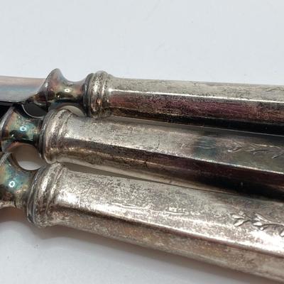 LOT 39: Sterling Monogrammed Flatware - Forks and Knives