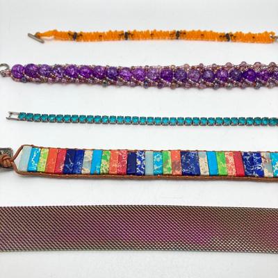 LOT 40: Collection of Colorful Jewelry, Accessories and Watches (Fossil / Jaclyn Smith)