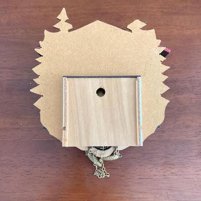 LOT 41: Vintage Small Wooden Chalet Wall Clock