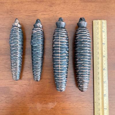 LOT 45: Pair of Miniature Wall Clocks (M.I. Hummel Stormy ARS Sacra 9743 / Plastic Battery Operated with Four Pine Cone Weights