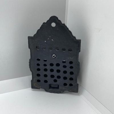 LOT 47: Vintage Cast Iron Hanging Match Holder, Gargoyle / Devil Face Bottle Opener and Glass Jars (Ball / Kerr) filled with Matchbooks