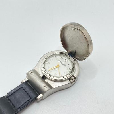 LOT 48: Vintage Militaria / Marines Collection - Baron Brass Belt Buckle, Key Chain / Watch, Souvenir Pen, USMC Mug and Matchbooks