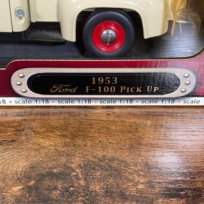 LOT 49: Diecast 1953 Ford F-100 Pick Up in Original Box and Wings of Texaco Diecast "The Duck" 1936 Keystone - Loening Commuter...