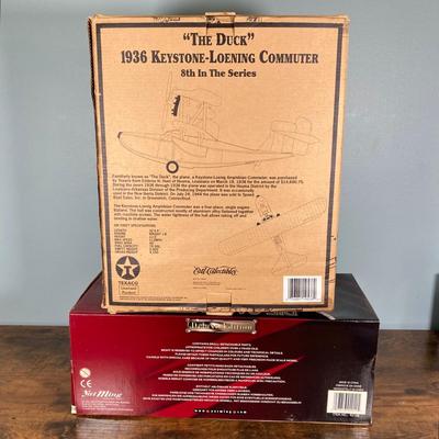 LOT 49: Diecast 1953 Ford F-100 Pick Up in Original Box and Wings of Texaco Diecast "The Duck" 1936 Keystone - Loening Commuter...