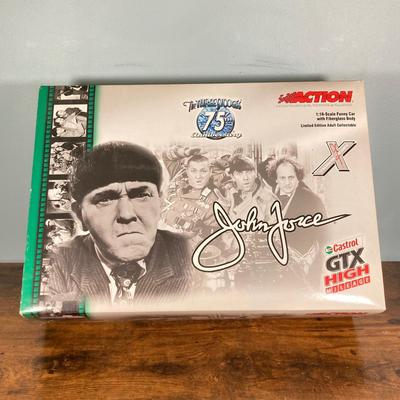 LOT 50: Action Collectibles 1:16 Scale John Force Castrol GTX Funny Car with Fiberglass Body (High Mileage Three Stooges 75th Anniversary