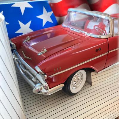 LOT 51: Diecast Cars in Original Boxes - Ertl American Muscle 1957 Chevy Bel Air and Sun Star 1961 Chevrolet Impala