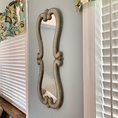 LOT 60: Sweet Home Decor Collection - Wall Mirror, Lamp, Cafe de la Tour Paris France Wall Clock and Accent Table