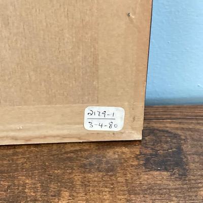 LOT 64: Asian Decor - Vintage Framed Artwork "Chinese Cemetery" and "Dice Players near Amoy", Handcrafted Tea Light...