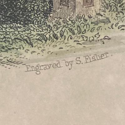 LOT 64: Asian Decor - Vintage Framed Artwork "Chinese Cemetery" and "Dice Players near Amoy", Handcrafted Tea Light...