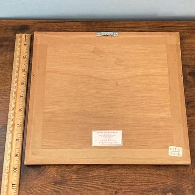 LOT 64: Asian Decor - Vintage Framed Artwork "Chinese Cemetery" and "Dice Players near Amoy", Handcrafted Tea Light...