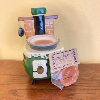 LOT 66: Home Decor Collection - Wall and Table Candle Holders, Green Stove Candle Holder and Scented Wax Melts