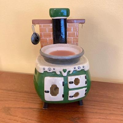LOT 66: Home Decor Collection - Wall and Table Candle Holders, Green Stove Candle Holder and Scented Wax Melts