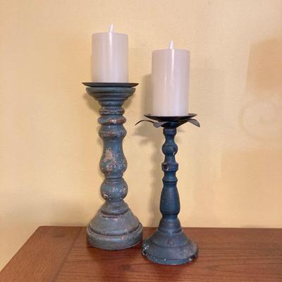 LOT 66: Home Decor Collection - Wall and Table Candle Holders, Green Stove Candle Holder and Scented Wax Melts