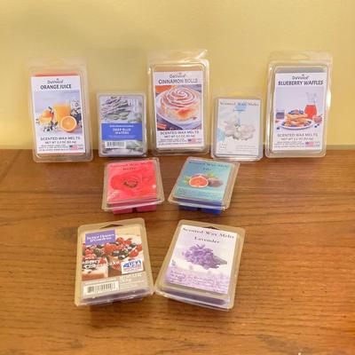 LOT 66: Home Decor Collection - Wall and Table Candle Holders, Green Stove Candle Holder and Scented Wax Melts