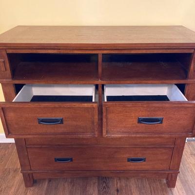 LOT 67: Wooden Media Chest