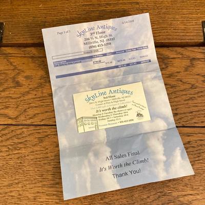 LOT 68: Vintage / Antique Oak Side by Side Cabinet with Mirror and Glass Door