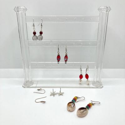 LOT 69: Collection of Handcrafted Dangle Style Earrings and More - 18 Pairs