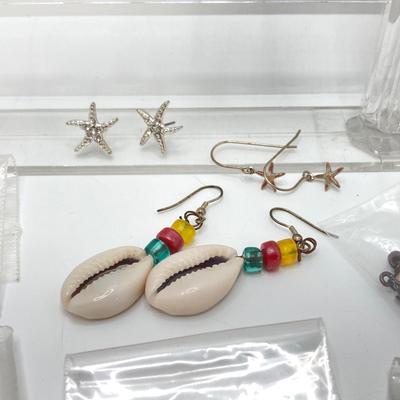 LOT 69: Collection of Handcrafted Dangle Style Earrings and More - 18 Pairs