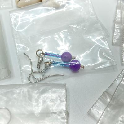 LOT 69: Collection of Handcrafted Dangle Style Earrings and More - 18 Pairs