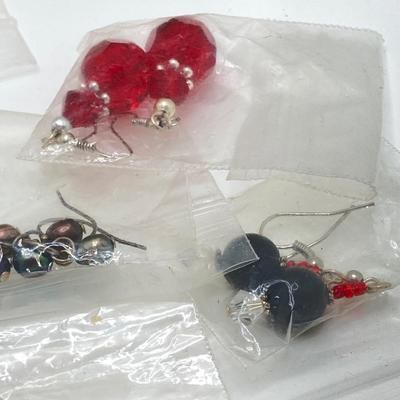 LOT 76: Eighteen Pairs of Earrings - Handcrafted, Dangle and More